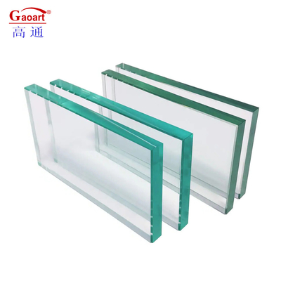 Glattes Glas Textur Dicke transparente Fenster für den Bau unzerbrechliches gehärtetes Glas