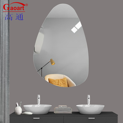 Moderne Wandspiegel für Badezimmer im Stil Morden Vollglas Make-up Dekorationssticker