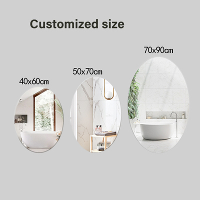 Bad Oval Haarsalon Wandspiegel mit modernem Design und freiem Stil