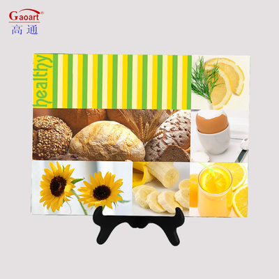 angepasste Farbe 4mm unzerbrechliche Quadratische Servierteller Placemat für Glas Esstisch