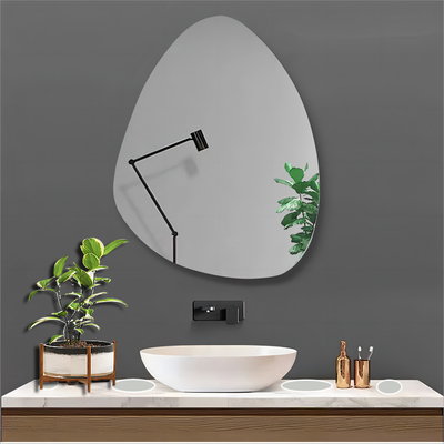 Moderner Wandspiegel Make-up Glas Schönheit Bad Aufkleber für Wohnzimmer und Bad