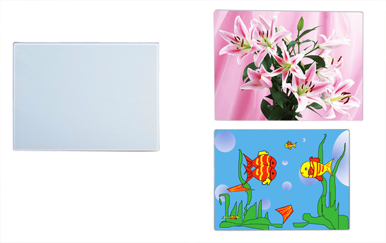 Schnittbrett für Küche Gehärtetes Glas Quadrat Sublimation Käse Leeres Rechteck