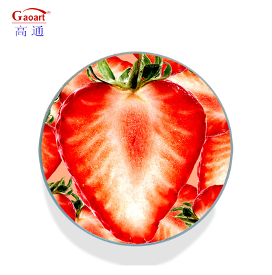 Saisonale Küchenwerkzeug-Nutzung gehärtetes Glas Schnittbrett 8X12 mit gestreiftem Design