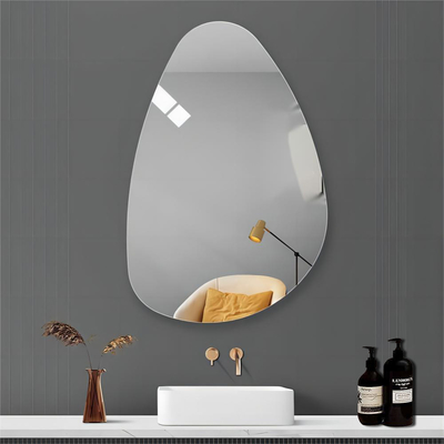 Modernes Design Wohnkultur Wand Magie Unzerbrechliches Glas Badespiegel mit Gold Akzent
