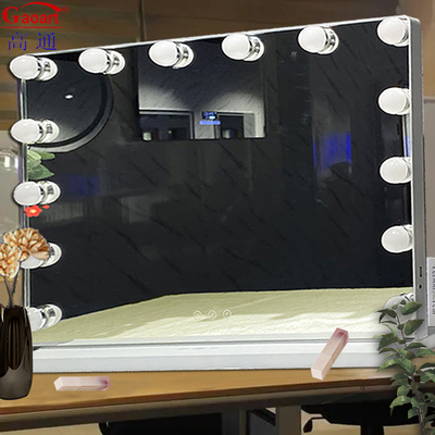 LED-Glühlampe Eitelkeitsspiegel in Hollywood Schwarz Chorome Design für modischen Look