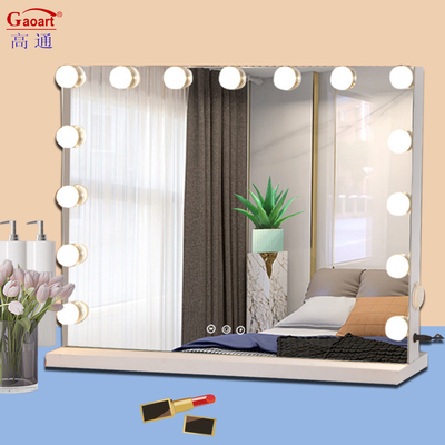 Custom Large Led Makeup Vanity Mirror mit Glühbirne und modischem Design