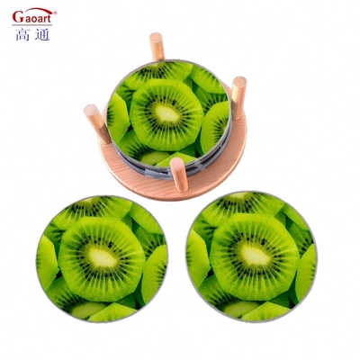 Bekanntes Design gehärtetes Glas Schnittbrett für Küche und Wein Glas Coaster leere