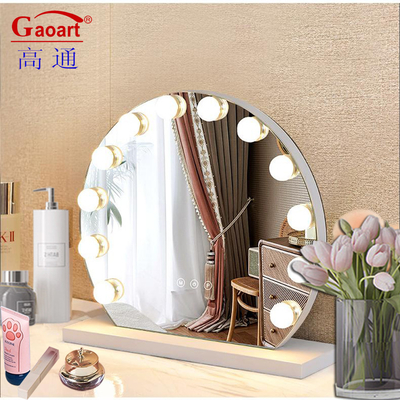 Stylische Echte Vanity Custom Großes Licht Vollwand Chorome Portable Make-up Hollywood Mit Licht Spiegel