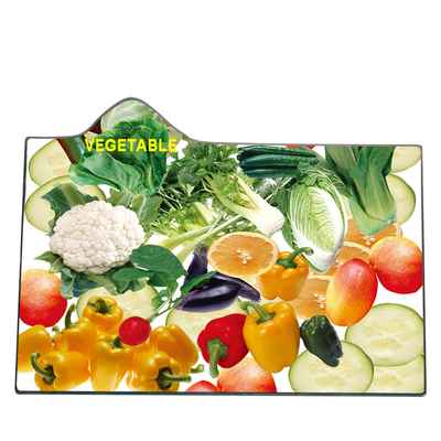 Verhärtetes Schneidbrett mit 6 mm Glasdicke Weißrunder Servierteller Placemat