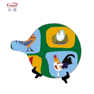 Anpassungs-Logo akzeptabel Klar 6mm gehärtetes Glas Placemat für Küchen-Schnittbrett