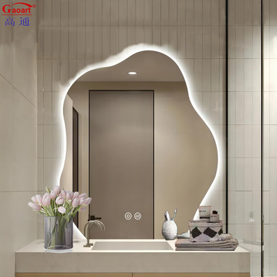 Customized Größe Silber Spiegel LED Badezimmer Wandlicht für Wohnzimmer Schlafzimmer Dekoration