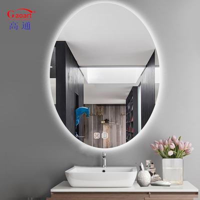 Smart Glass Round Design LED Spiegel für Hotelzimmer Volllicht Schlafzimmer Dekoration Wand