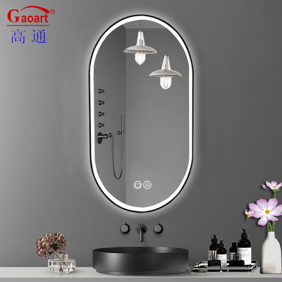Smart Glass Round Design LED Spiegel für Hotelzimmer Volllicht Schlafzimmer Dekoration Wand