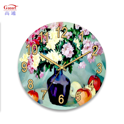 Dekorative Kleine Dekoration Schlafzimmer UV Uhr Glas Wand Große Sublimation Alltag