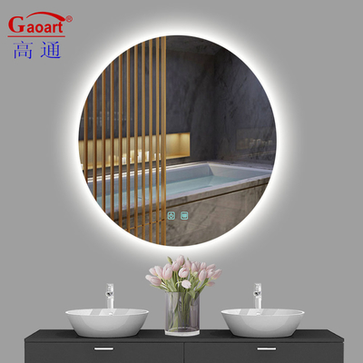 Smart Design Dusche Nebelfrei Silber Spiegel LED Rundes Schlafzimmer Badezimmer Make-up Wand hängen