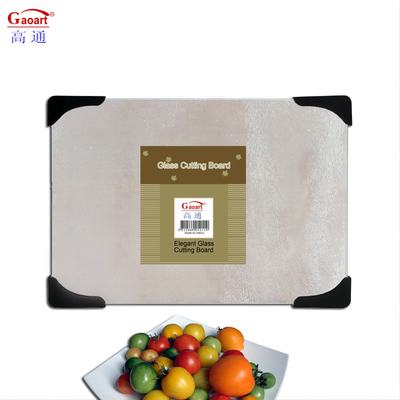 All-Season Placemat Funktion Küche Glas Schneidebrett mit 4Pcs Ecken gehärtet Design