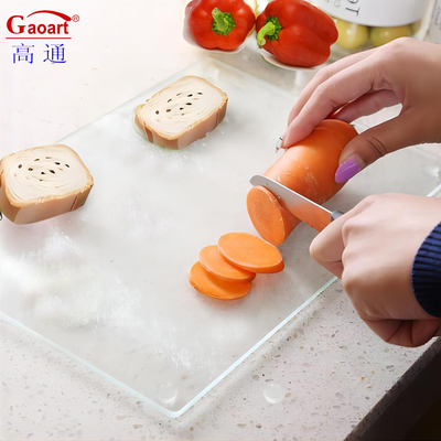 All-Season Goldene Seide Keine Gestaltung Unzerbrechliche Quadrat Küche Käse Glas Schneidebrett
