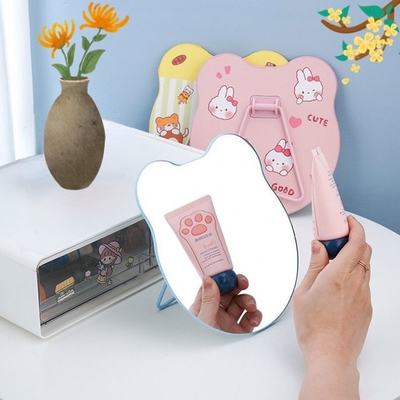 Mini Rundes Custom Pocket Herzförmiges Verstellbares Licht Make-up Spiegel für Lady Dressing