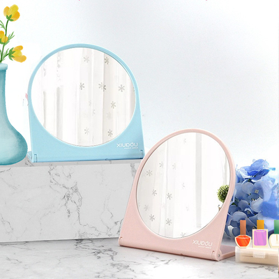 Zusätzliches LOGO Plastikglas Spiegel Steh Make-up Tisch für Desktop Portable Make-up