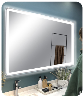 Berührungsschalter Mode Runde Led-Licht Wand Volllänge Dusche Nebellos Schlafzimmer Dekoration Smart Für Bad Spiegel