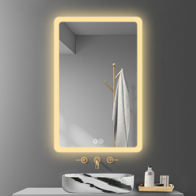Berührungsschalter Mode Runde Led-Licht Wand Volllänge Dusche Nebellos Schlafzimmer Dekoration Smart Für Bad Spiegel