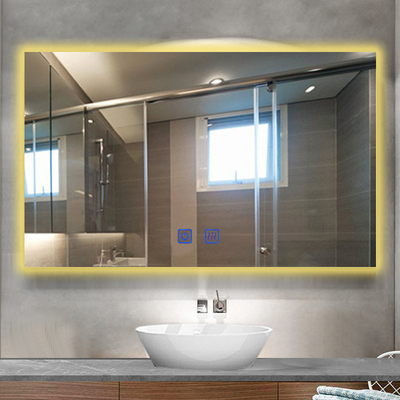 Full Smart Glass Sticker Wand mit Led Spiegel für Badezimmer Dekoration maßgeschneiderte Größe
