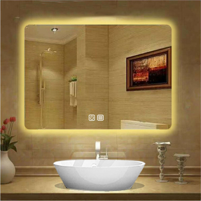Full Smart Glass Sticker Wand mit Led Spiegel für Badezimmer Dekoration maßgeschneiderte Größe