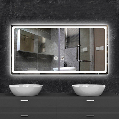 Full Smart Glass Sticker Wand mit Led Spiegel für Badezimmer Dekoration maßgeschneiderte Größe