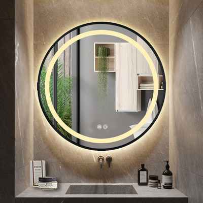 Touch Switch Led Spiegel Smart Fitness Wasserdichtes Badezimmer Hintergrundbeleuchtung Glas Bad Aufkleber