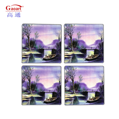 Custom Logo Küchenprodukte Tragbare Weine Runde Quadrat getemperte Glasbecher für Getränke