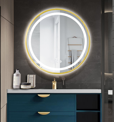 Hotel Salon Wand Smart Touch Screen Haus Dekor LED Runde Form Badezimmer Spiegellicht