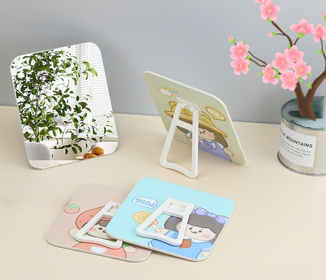 Alltagsdesign Tasche verstellbarer Mini-Kosmetiktisch mit kundenspezifischem runden Make-up-Spiegel