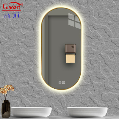 Kleiner Salon Hängende Wand Mit Led Spiegel Hintergrundbeleuchtung Bad Smart Fitness Bevelled Touch
