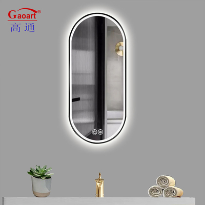Kleiner Salon Hängende Wand Mit Led Spiegel Hintergrundbeleuchtung Bad Smart Fitness Bevelled Touch
