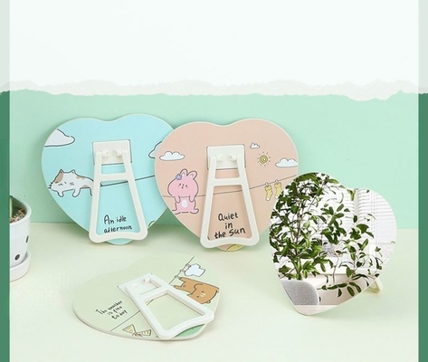 Extra LOGO Ja Design Herz geformte Mini Tasche Eitelkeit Make-up Spiegel Spiegel für Mädchen