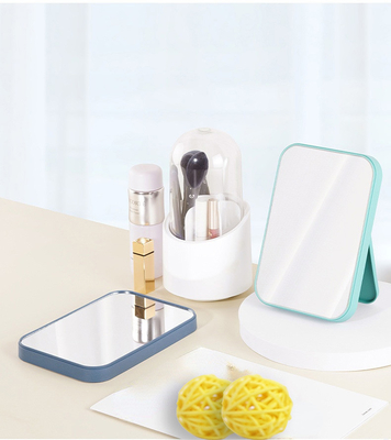 Modedesign Plastikglasspiegel Portable Desktop Vanity Kompaktes Make-up für Schreibtisch