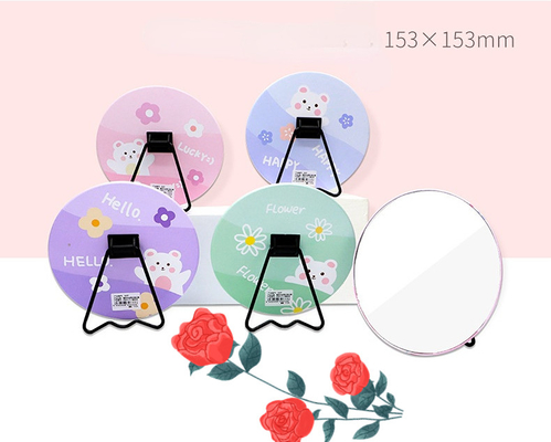 Reise Kosmetik Tischtop Stand Stehend Portable Make-up Schreibtischspiegel für Cute Desktop