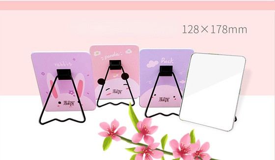 Reise Kosmetik Tischtop Stand Stehend Portable Make-up Schreibtischspiegel für Cute Desktop