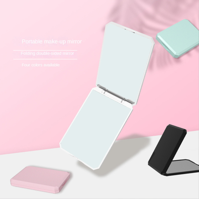 Täglich Plastikglas Spiegel Klappbares Make-up Reisen Herzförmige Logo Spiegel