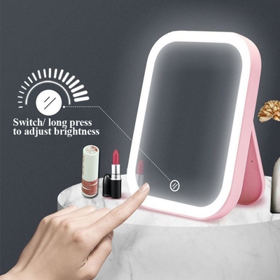 Bereiten Sie sich jederzeit und überall mit diesem bequemen Handheld-Reise-Kosmetik-Lichtspiegel vor