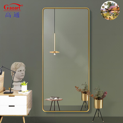 Nordic Silber Design unzerbrechlicher Glasspiegel im ovalen Stil mit individueller Größe