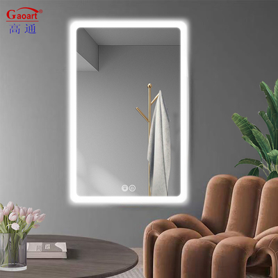 4mm Ultra Thin Wand montiert Smart Hintergrundbeleuchtung Badezimmerspiegel mit Bildschirm Touch Switch