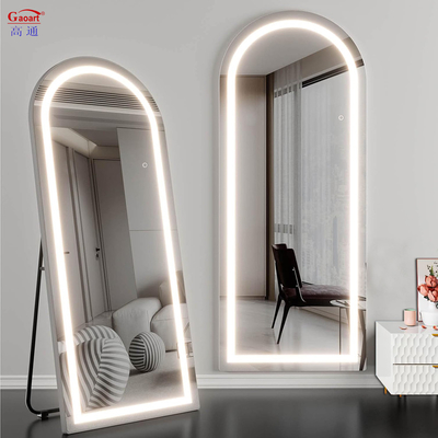 Öko-freundliche Nebelschutz-Lizenz Silber Spiegel Vanity Tabletop Make-up Spiegel mit LED-Beleuchtung