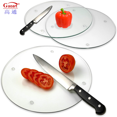 Customized Tempered Glass Cutting Board mit rutschfesten Füßen perfekt für die Zubereitung von Lebensmitteln