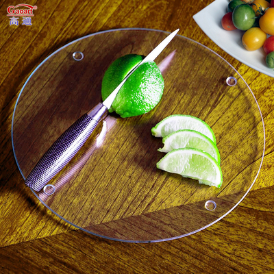 Customized Tempered Glass Cutting Board mit rutschfesten Füßen perfekt für die Zubereitung von Lebensmitteln
