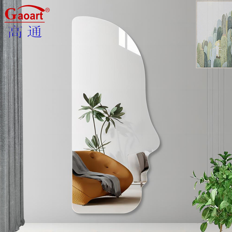 Moderne Wandspiegel für Badezimmer im Stil Morden Vollglas Make-up Dekorationssticker
