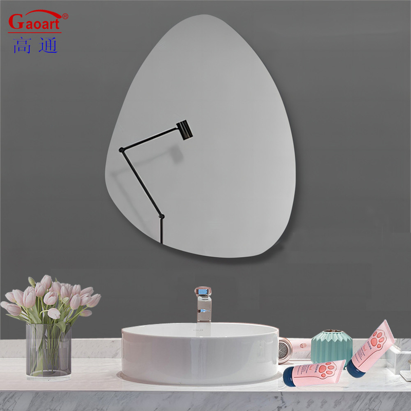 Modernes Design Wohnkultur Wand Magie Unzerbrechliches Glas Badespiegel mit Gold Akzent