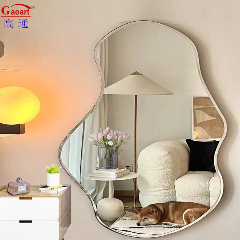 Modernes Design Wohnkultur Glas Dekorativ Gold Spiegel für Wohnzimmer Bad Schlafzimmer