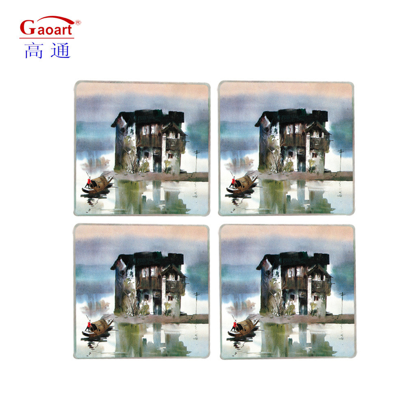 Morden-Stil klares Schneiden leeres Werkzeug Schneidbrett für die Küche Wein Glas Coaster