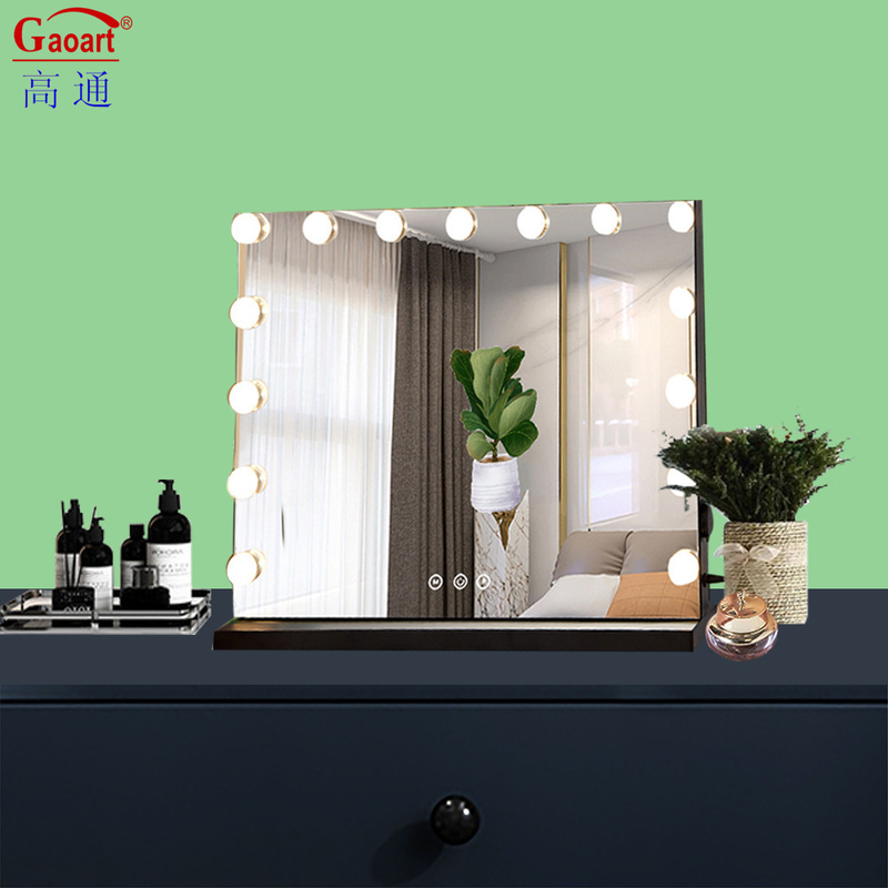 Custom Large Led Makeup Vanity Mirror mit Glühbirne und modischem Design